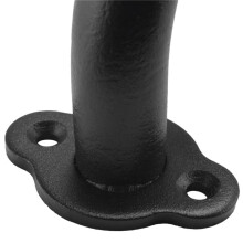10 Inch Metal Industrial Pipe Wall Handrail - Pipe Barn Door Pull Handle, Staircase Steps Handrail, Indoor & Outdoor