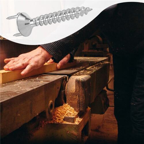 50PCS Seamless Nails Double-Headed Screw Solid Wood Baseboard Seamless Nails Foot  Special Nails Security Screws 2