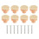 8PCS Boho Rattan Dresser Knobs Wood Drawer Knobs Handmade Woven Wicker Knobs Pull Handle for Cabinet Home Decor 1