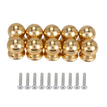 10 Pcs Cabinet Knobs Round Knobs Bathroom Cabinet Knobs Dresser Knobs, Modern Cabinet Hardware for Kitchen Gold