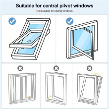 Roof Window Air Conditioning , White and Waterproof Window for Mobile Air Conditioners (230 Cm )