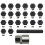 22PCS Wheel Locking Nut Key Kit, Wheel Lock Nut Socket Adapter Set, Wheel Anti-Theft Lug Nut Removal Tool 2