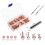 Copper Rivets and Burrs, Solid Brass Rust-Proof Studs Leather Copper Rivet for Leather Pure Copper Rivet Setting Tool 7