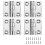 DobradiçAs de  de AçO InoxidáVel para ServiçO Pesado, DobradiçAs de Grau MaríTimo, 2 Polegadas X 2 Polegadas (50 Mm X 50 Mm), (4 PeçAs) 1