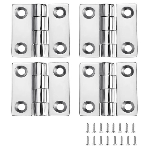 DobradiçAs de  de AçO InoxidáVel para ServiçO Pesado, DobradiçAs de Grau MaríTimo, 2 Polegadas X 2 Polegadas (50 Mm X 50 Mm), (4 PeçAs)