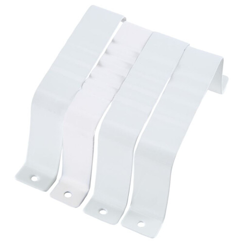 Downspout Adapter Gutter Downspout Strap 3X4 Leader Strap 3X4 (4 Pack) (White) 1