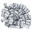 Nut 100Pcs 1/4In-20UNC Stainless Steel 304 Finish Flat  Rivnut Threaded Insert Nut Knurled Body Vertical Rivets Nut 4