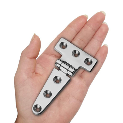 DobradiçAs T de Grau MaríTimo, DobradiçAs de , 4 Polegadas X 2 Polegadas, Sem RuíDo, AçO InoxidáVel 316 Resistente com Parafusos (2 PCS) 2