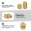 350Pcs Threaded Inserts Female Thread Metric Knurled Nuts Assortment Kit Brass Heat Set Insert 5