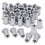 Nut 100Pcs 1/4In-20UNC Stainless Steel 304 Finish Flat  Rivnut Threaded Insert Nut Knurled Body Vertical Rivets Nut 2