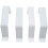 Downspout Adapter Gutter Downspout Strap 3X4 Leader Strap 3X4 (4 Pack) (White) 5
