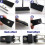 150Sets Chicago Screws Assorted Kit,6 Sizes Round Flat  Leather Rivets M5 Chicago Binding Screws for Decorate Black 5
