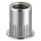 Nut 100Pcs 1/4In-20UNC Stainless Steel 304 Finish Flat  Rivnut Threaded Insert Nut Knurled Body Vertical Rivets Nut 1