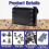 150Sets Chicago Screws Assorted Kit,6 Sizes Round Flat  Leather Rivets M5 Chicago Binding Screws for Decorate Black 3