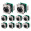 10PCS Ethercon Rj45 Chassis Socket, NE8FDP Ethercon Pass Through Connector, D Series Cat5 RJ45 Panel-Mount Socket 1
