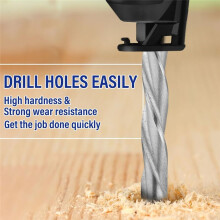 18 Pieces Drywall Drill Bits 1/8 Inch Wood Cutting Drill Bits Point Cutting Drill Bit Set, M2 High Speed Steel