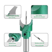 Schachtboortjes Freesbit Hardmetalen Frezen Houtbewerking Frees voor Hout Bit Vlakfrees Eindfrees 10mmx20mm