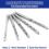 100Pcs Drywall Drill Bits  Point Cutting Drill Bits Diameter Drywall Router Drill Bits Drywall Tools for Spiral Saw 3