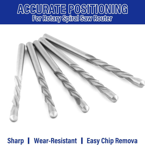 100Pcs Drywall Drill Bits  Point Cutting Drill Bits Diameter Drywall Router Drill Bits Drywall Tools for Spiral Saw 2