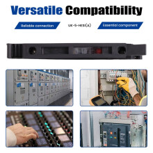 UK-5-HESI Rail Terminal Block Uk5rd Rail Type 4mm Terminal Block Connector Fuse Holder Conductor with Light 220V