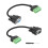 Cabo de Extensão Sem Solda DB9, DB9 RS232 D-SUB Macho e Fêmea Conector de Terminal Serial Módulo de Sinal 1