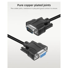 DB9 Solderless Extension Cable, DB9 RS232 D-SUB Male & Female Serial Terminal Connector Signal Module