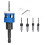 5pcs/Set Countersink Drill Bit with Adjustable Depth Stop Low Friction Hole Opener Countersunk Drill Bit Carpentry 1