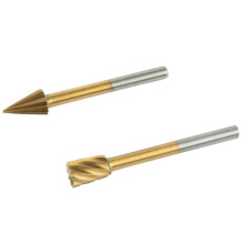 10PCS Carbide Rotary Tungsten Burr Set, 1/4- 1/8 Shank Die Grinder Bit Grinding- for Carving Metal Polishing