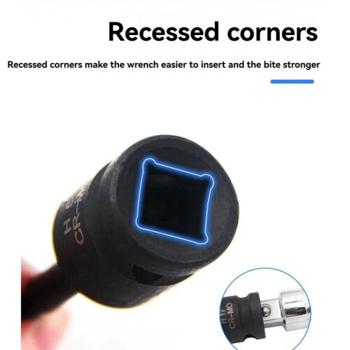 1/2Inch Impact Hex Socket Drill Bit 12.5mm H5-H19 Hex Key Wrench Socket Bit Impact Wrench Socket Adapter 2