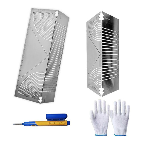 Precision Flex Angle & Arc Marking Tool,Adjustable Dual Purpose Angle & Arc  for Square Tube Bending,Welding