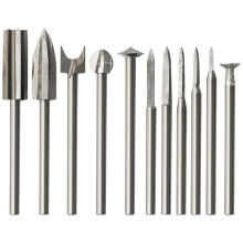Ensemble de 11 Forets à Sculpter le Bois, Accessoires de Forage de Gravure, Artisanat, Meulage, Outil de Travail Du Bois avec 1/8 Pouce pour le