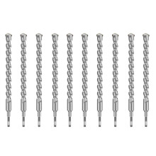 10-Teiliges Exzenterbohrer-Set, 6 mm, 150 mm, für Glas, Keramik, Fliesen, Wände, Beton, Bohrwerkzeug, Bohrer-Set, Werkzeuge