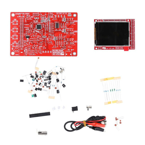 DSO138 Osciloscópio Digital TFT de 2,4 Polegadas Kit de Osciloscópio Digital DIY Peças Conjunto de Aprendizagem Eletrônica