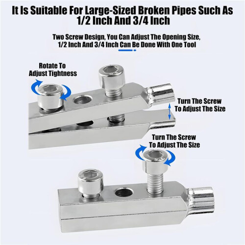 Broken Faucet Removal Tool,Stripped Screw Extractor,Broken Pipe Extractor Tool,Pipe Extractor Set 1set 2