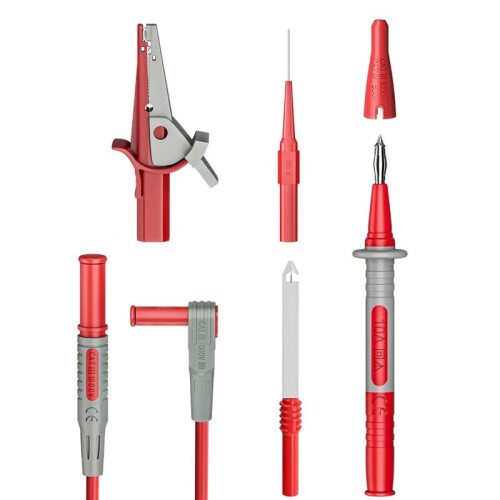 Multimeter Test Lead Kit Test Cable 4mm Banana Plug with Clip Wire Perforation Probe for Electrical Test 1