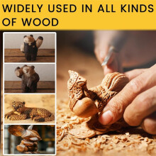Wood Carving Drill Bits Set 11Pcs Engraving Drill Accessories Crafts Grinding Woodworking Tool with 1/8 Inch for DIY