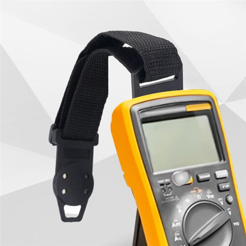 5pcs Magnetic Hanging Strap, Black Hanging Loop Strap with Magnet Hanger Magnetic Multimeter Hanger 2