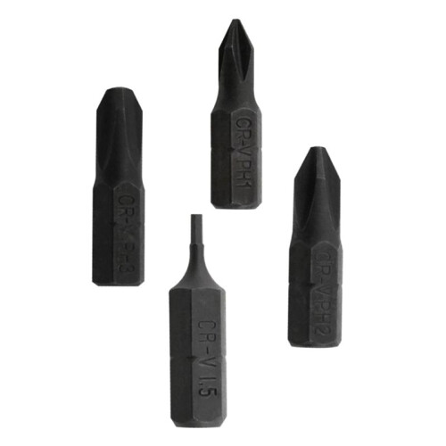 12 Bits Set with Hex Bit Accessory Kit Screwdriver Set  Flathead Fit Most Common Fastener Heads and Hand Tools