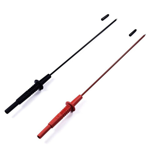 600V10A Multimeter Test Leads Cable Back Probe Tip 4mm Interface Length 24 Centimeters