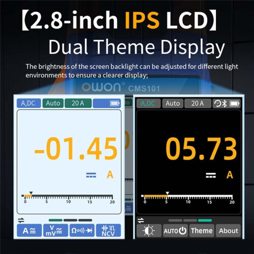 Owon CMS101 1000A AC/ Clamp Meter Digital Oscilloscope with  Logging Multifunction Tester