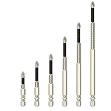 High-Magnetic Screwdriver Drill Bit Set, 6PCS Anti-Slip Magnetic Screwdriver Bits, Electric Precision Screwdriver Set