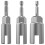 3st 1/4 Tums Mutterdragare Power Wing Mutter Borrbits Socket Tool Drive Kit, Slitsed Wing Nut Borrhylsa Skiftnyckelsats 1