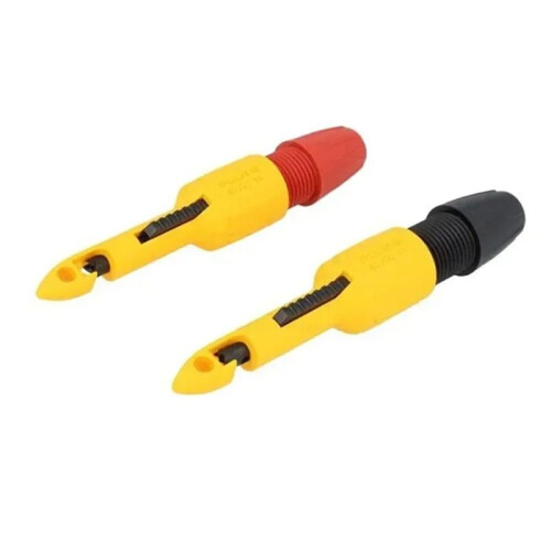 2PCS Insulation Wire Piercing Puncture Probe Test Hook Clip with 4mm Socket Automotive Car Repair 4MM 2