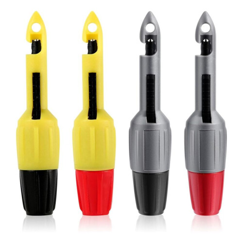 4pcs Wire Piercing Probe Kit, 0.08in and 0.16in Insulation Puncture Wire Probe Piercing Clip Test Probe Tool 1