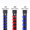 3 PCS Socket Organizer 1/2 3/8 1/4 Inch Drive Socket Rail Holders Heavy Duty Socket Racks Red 4