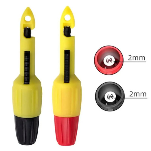 2PCS Insulation Wire Piercing Puncture Probe Test Hook Clip with 2mm Socket Automotive Car Repair 2MM