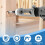 Square Hole Drill Bit Adapter with Drill Bits, Mortising Attachment, Aluminum Hole Drill Mounting Bracket, Drill Fixing 3