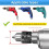 Square Hole Drill Bit Adapter with Drill Bits, Mortising Attachment, Aluminum Hole Drill Mounting Bracket, Drill Fixing 8