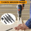Self Centering Drill Bits Set,3/32in, 7/64in, 1/8in Self-Centering Hinge Drill Bit for 1/4 in Centering Hinge Drill Bit 5