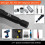 HORUSDY Impact Socket Adapter Set,1/4-in Hex Shank Impact Driver Socket Extension 1/4in 3/8in 1/2in Drive Socket Adapter 3